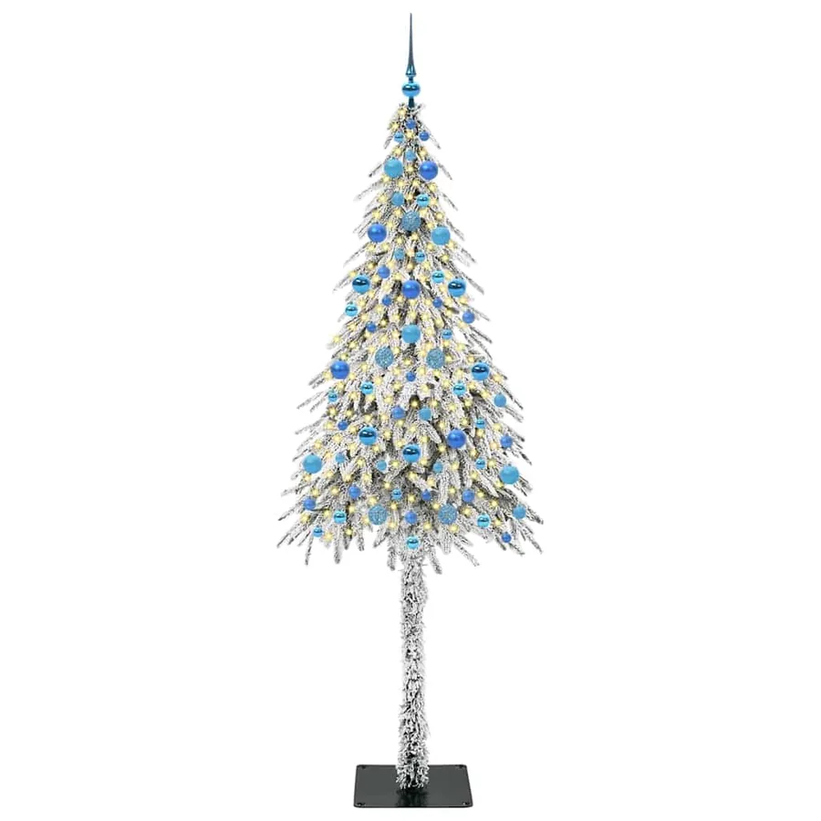 Sapin de Noël avec 300 LED Blanc 210 cm PE et Acier - 3