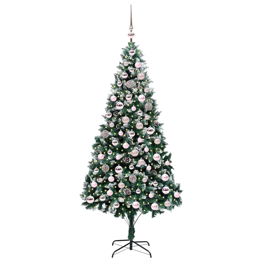 Sapin de Noël artificiel Vert 210 cm PVC, Acier et Plastique - 3