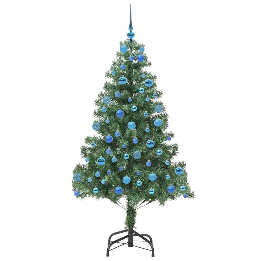Sapin de Noël avec 300 LED avec support Vert 180 cm PVC - 4