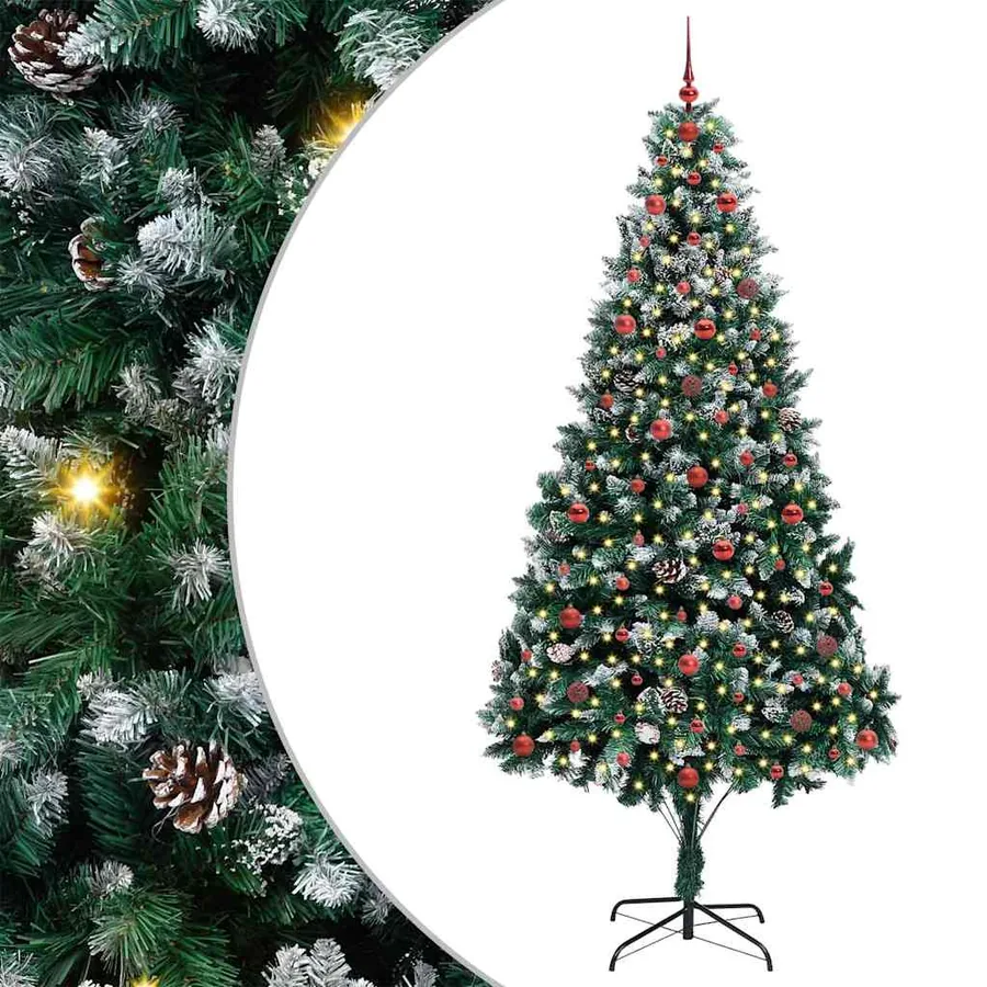 Sapin de Noël artificiel Vert 240 cm PVC, Acier et Plastique - 2