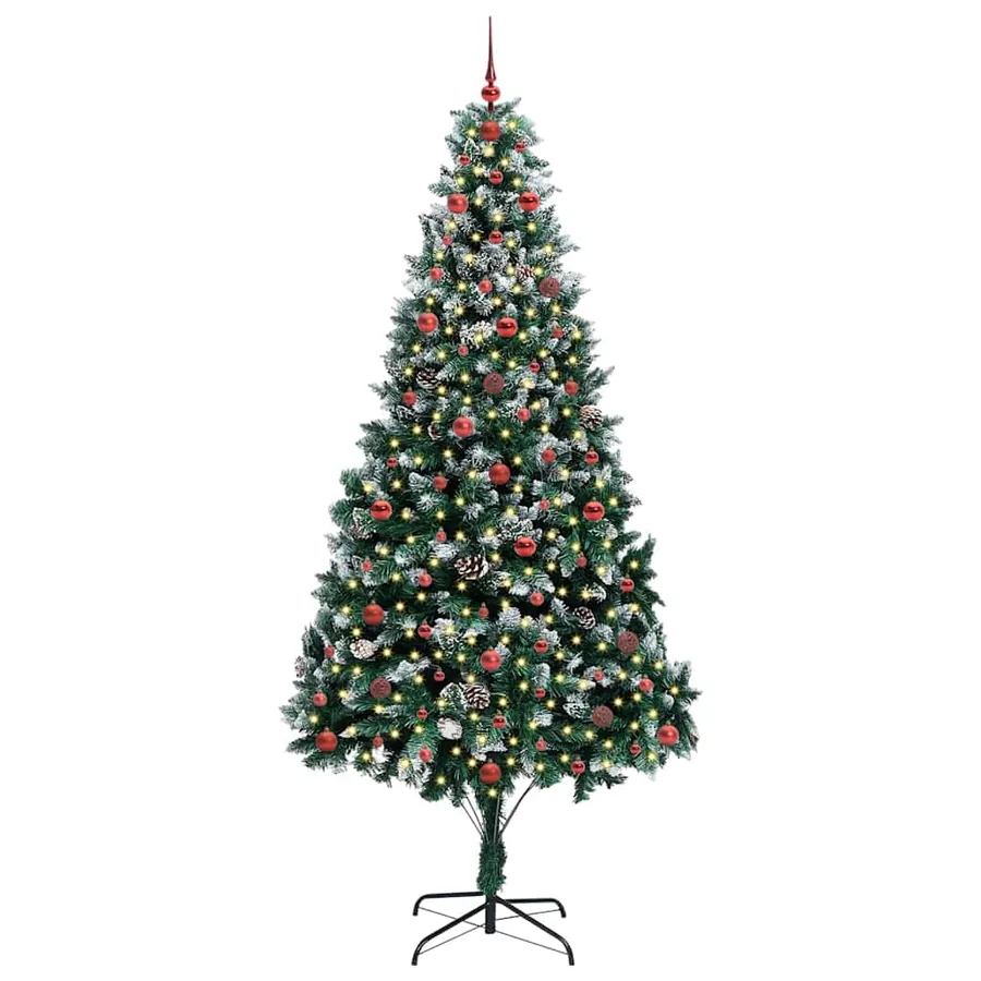 Sapin de Noël artificiel Vert 240 cm PVC, Acier et Plastique - 3