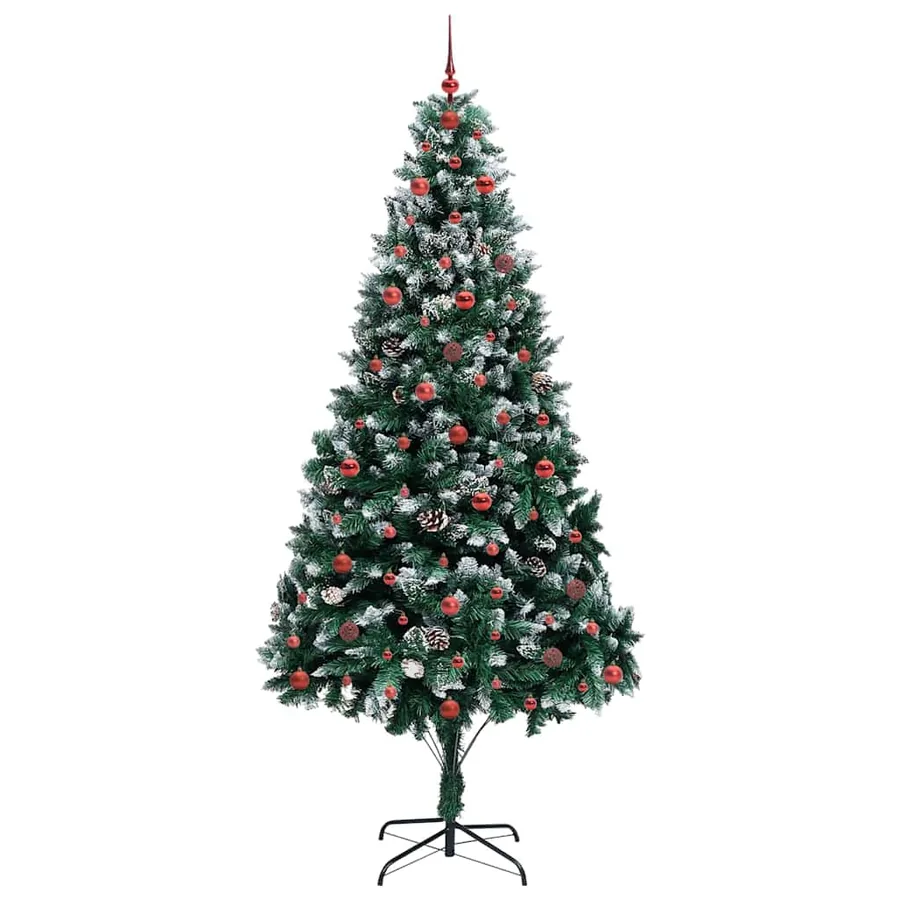 Sapin de Noël artificiel Vert 240 cm PVC, Acier et Plastique - 4