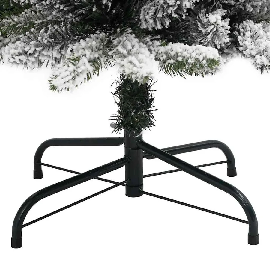 Sapin de Noël artificiel Blanc 180 cm PVC, métal et plastique - 12