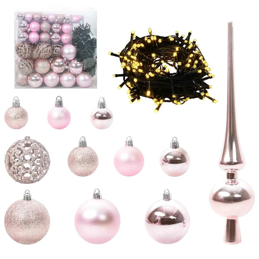 Sapin de Noël avec 300 LED avec support Vert 210 cm PVC - 6