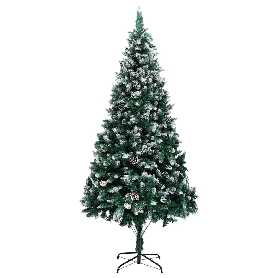 Sapin de Noël artificiel Vert 210 cm PVC, Acier et Plastique - 5