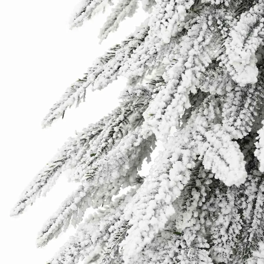 Sapin de Noël avec 300 LED Blanc 210 cm PE et Acier - 11