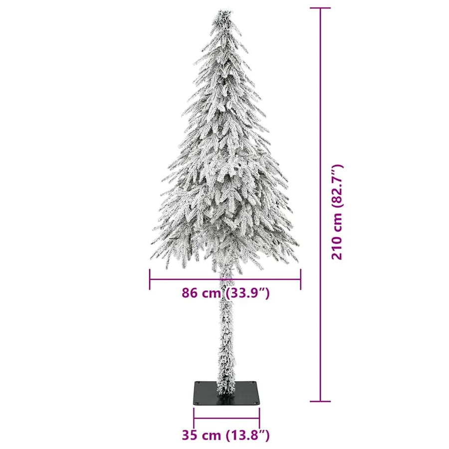 Sapin de Noël avec 300 LED Blanc 210 cm PE et Acier - 16
