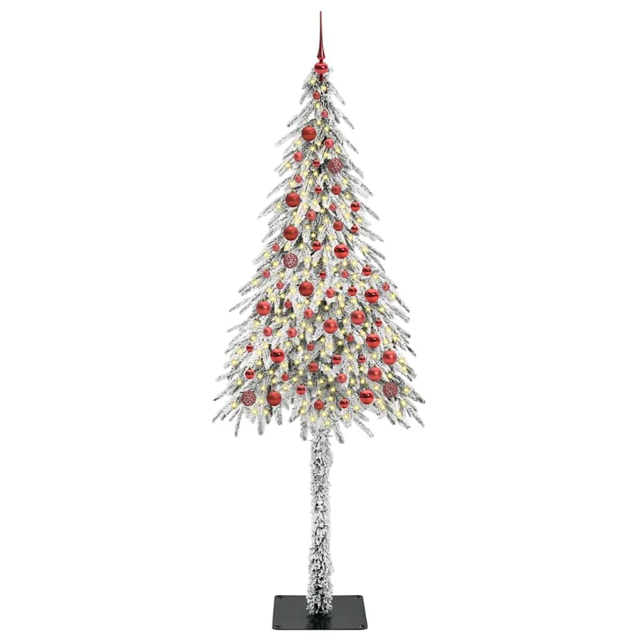 Sapin de Noël avec 300 LED Blanc 210 cm PE et Acier - 3