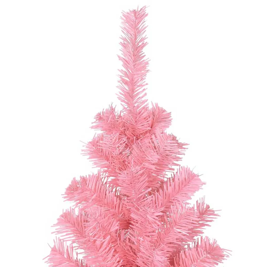 Sapin de Noël avec 300 LED avec support Rose 180 cm PVC - 11