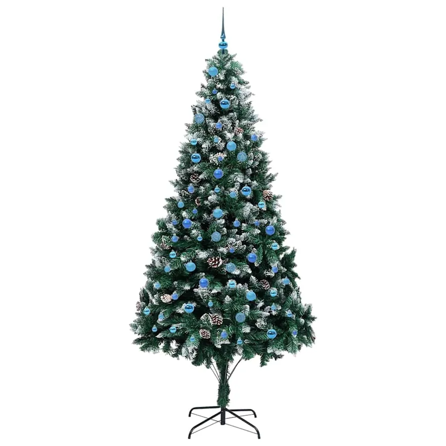 Sapin de Noël artificiel Vert 240 cm PVC, Acier et Plastique - 4