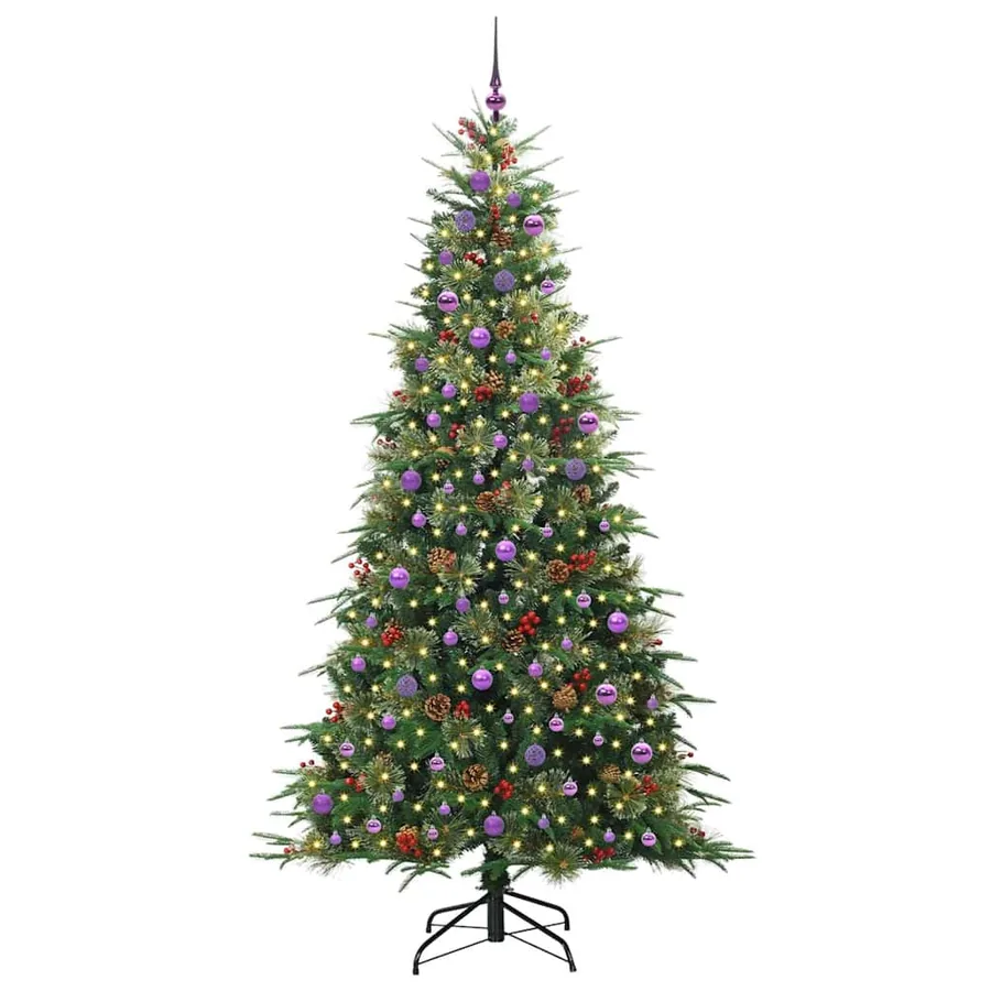 Sapin de Noël Artificiel à Branches Articulées Vert 240 cm - 3