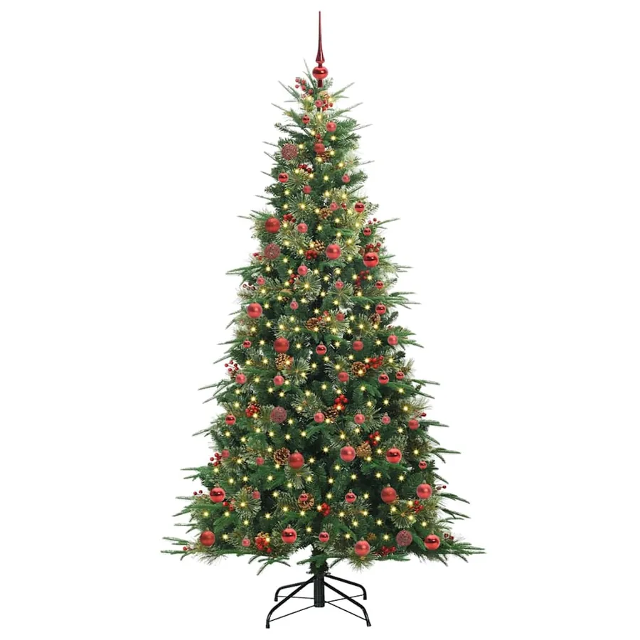 Sapin de Noël Artificiel à Branches Articulées Vert 210 cm - 3