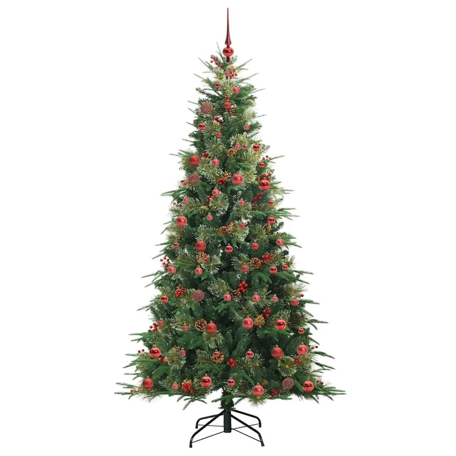 Sapin de Noël Artificiel à Branches Articulées Vert 210 cm - 4
