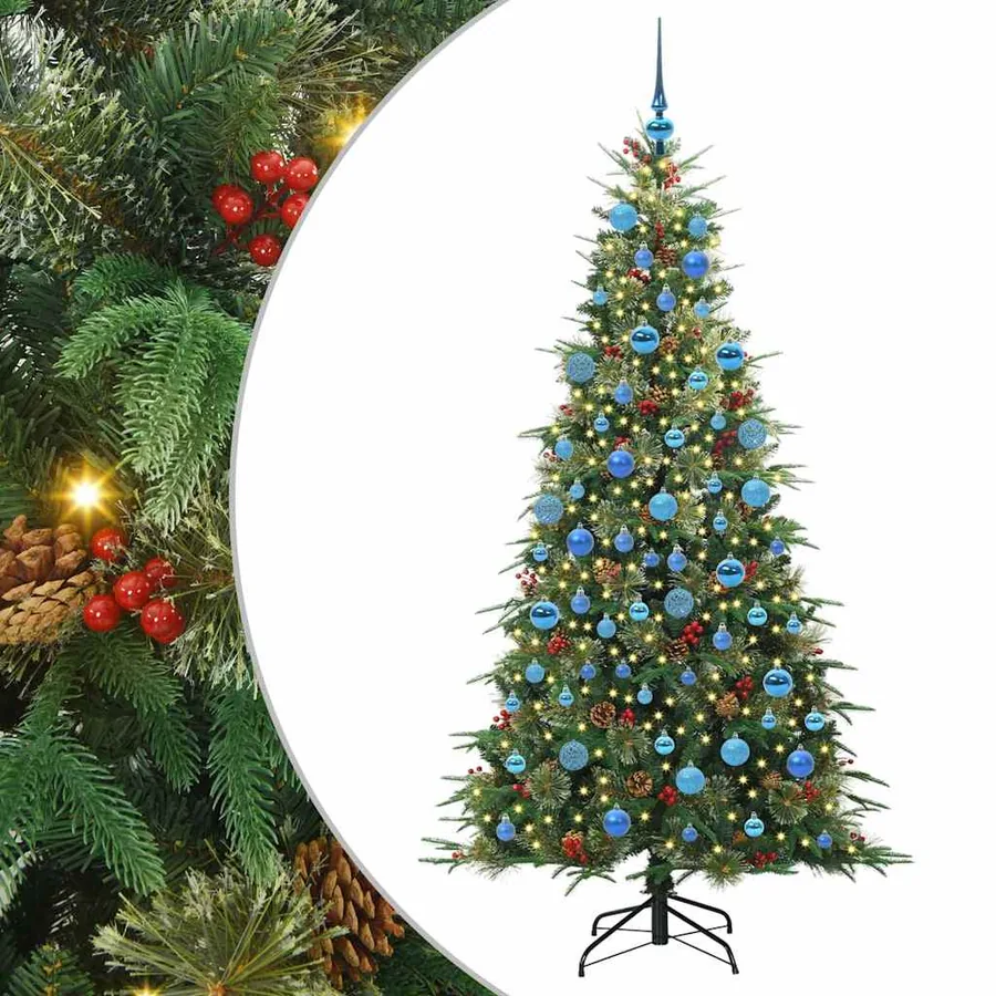 Sapin de Noël Artificiel à Branches Articulées Vert 180 cm - 2