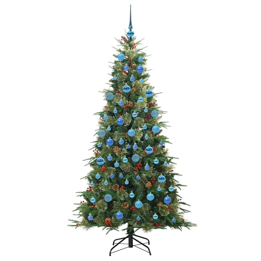 Sapin de Noël Artificiel à Branches Articulées Vert 180 cm - 4