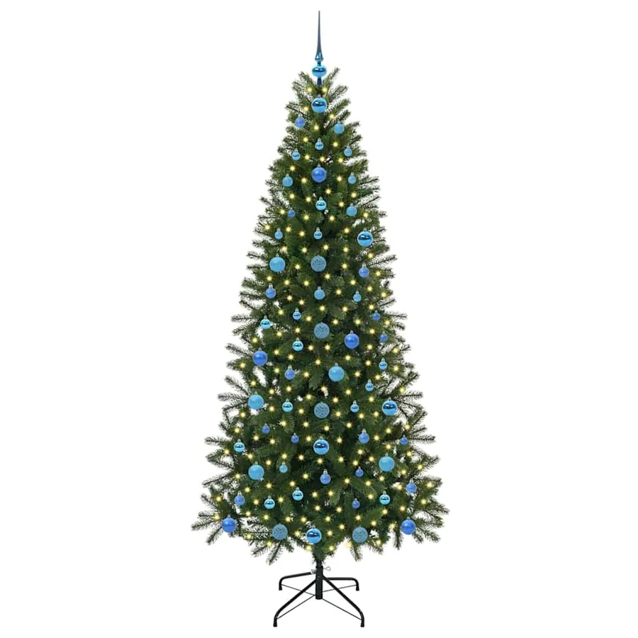 Sapin de Noël artificiel avec 300 LED Vert 210 cm PE et PVC - 3