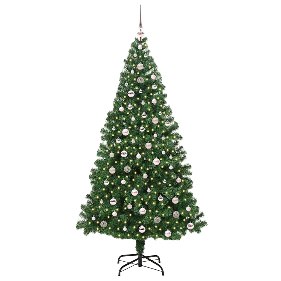 Sapin de Noël artificiel Vert 240 cm PVC, Acier et Plastique - 3