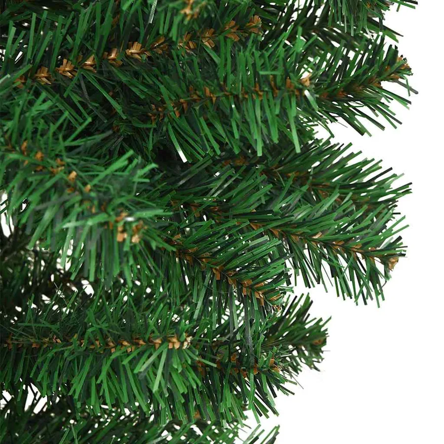 Arbre de Noël artificiel pré-éclairé à l'envers avec ensemble de boules - 10
