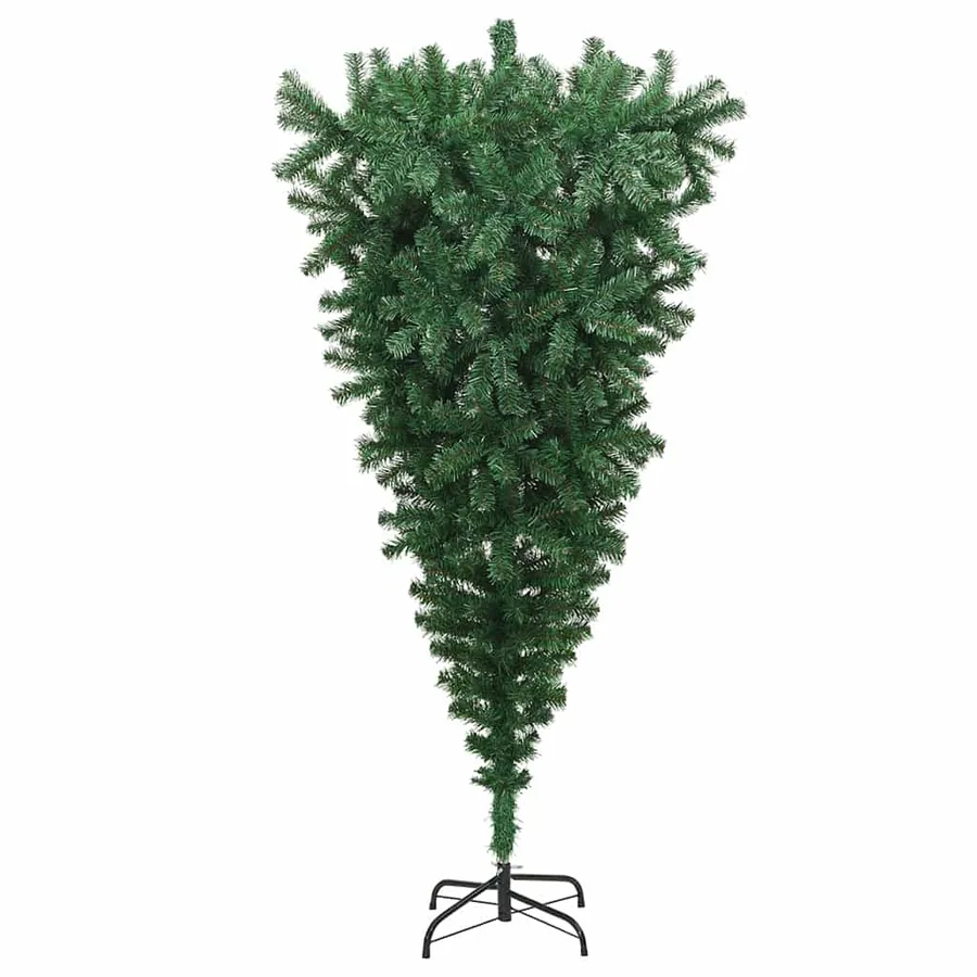 Arbre de Noël artificiel pré-éclairé à l'envers avec ensemble de boules - 5