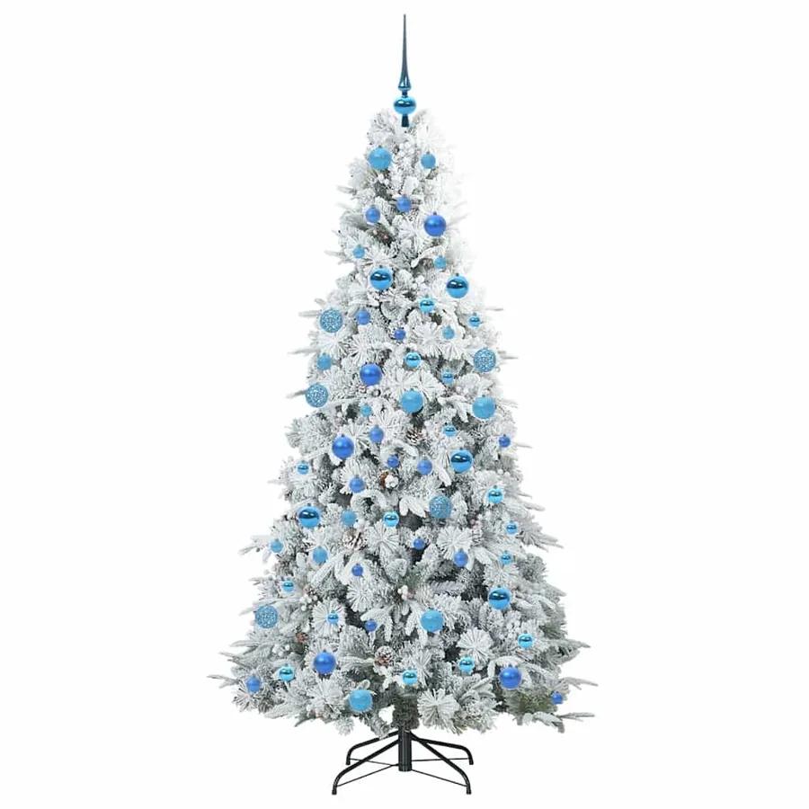 Sapin de Noël Artificiel à Branches Articulées Blanc 180 cm - 4