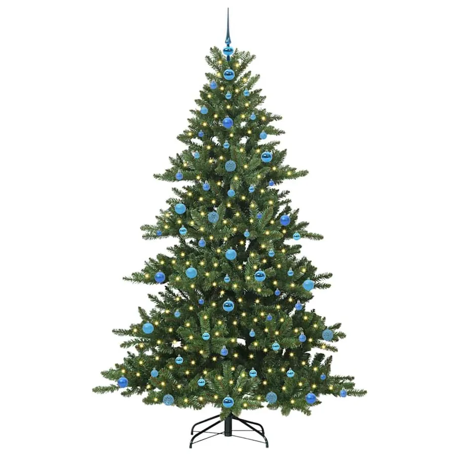 Sapin de Noël Artificiel à Branches Articulées Vert 210 cm - 3
