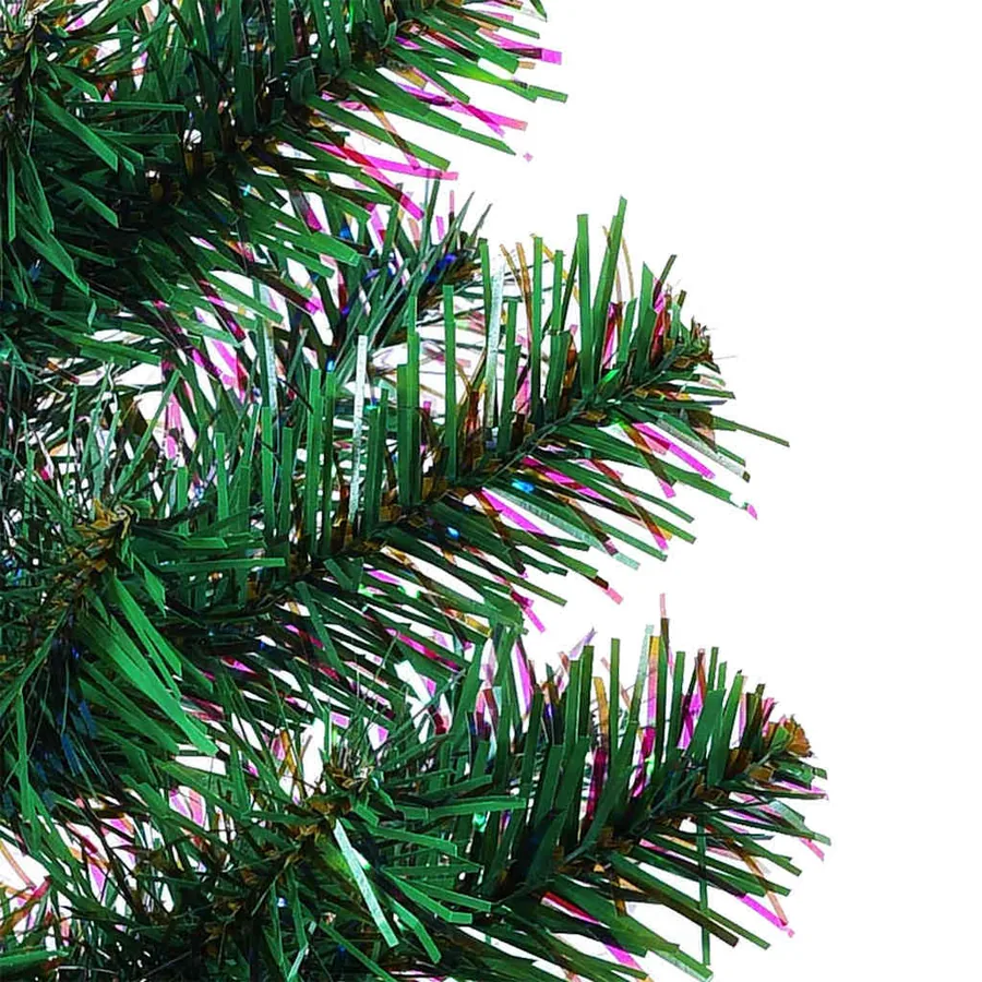 Sapin de Noël artificiel pré-éclairé Vert 210 cm PVC et métal - 8