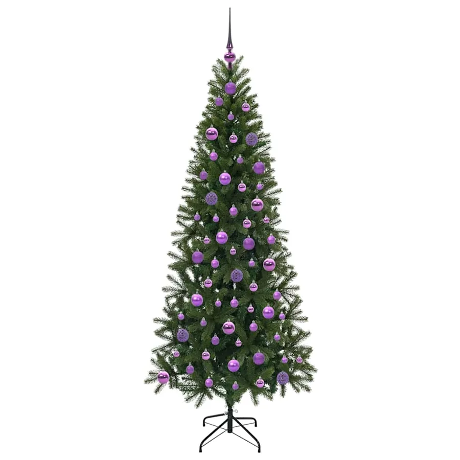 Sapin de Noël artificiel avec 300 LED Vert 180 cm PE et PVC - 4