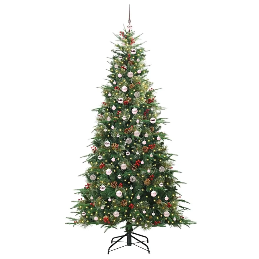 Sapin de Noël Artificiel à Branches Articulées Vert 240 cm - 3