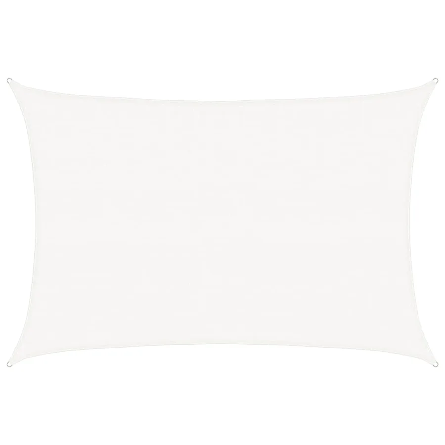 Voile d'ombrage 160 g/m² Blanc 3,5x4,5 m PEHD - 2