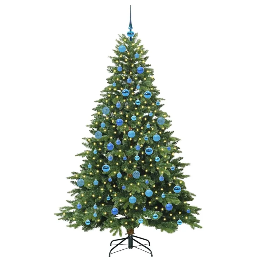 Sapin de Noël artificiel avec 300 LED Vert 180 cm PE et PVC - 3