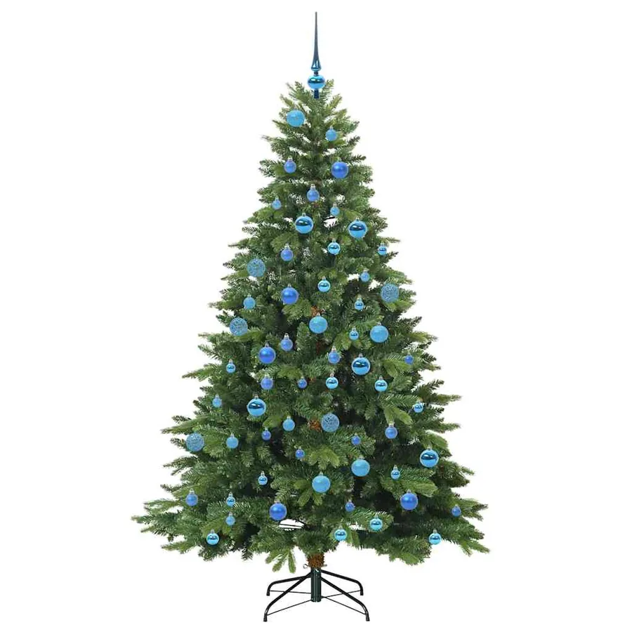 Sapin de Noël artificiel avec 300 LED Vert 180 cm PE et PVC - 4