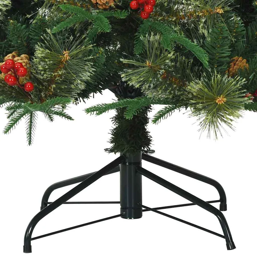 Sapin de Noël Artificiel à Branches Articulées Vert 210 cm - 12