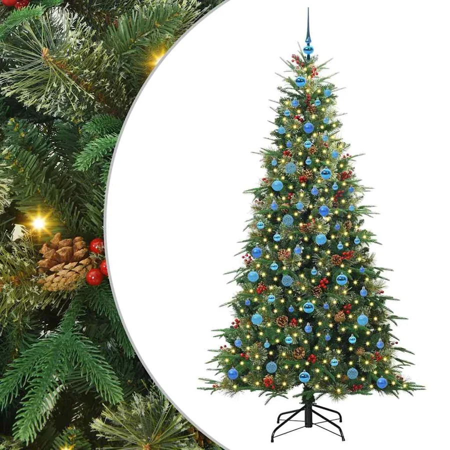 Sapin de Noël Artificiel à Branches Articulées Vert 210 cm - 2