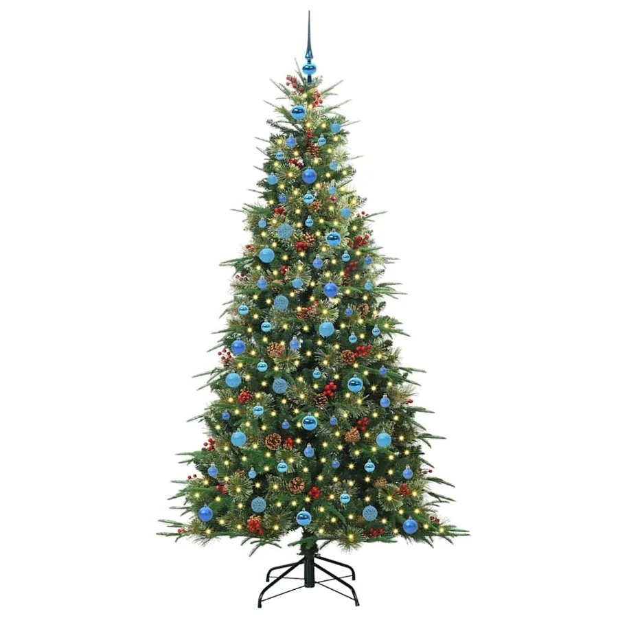 Sapin de Noël Artificiel à Branches Articulées Vert 210 cm - 3