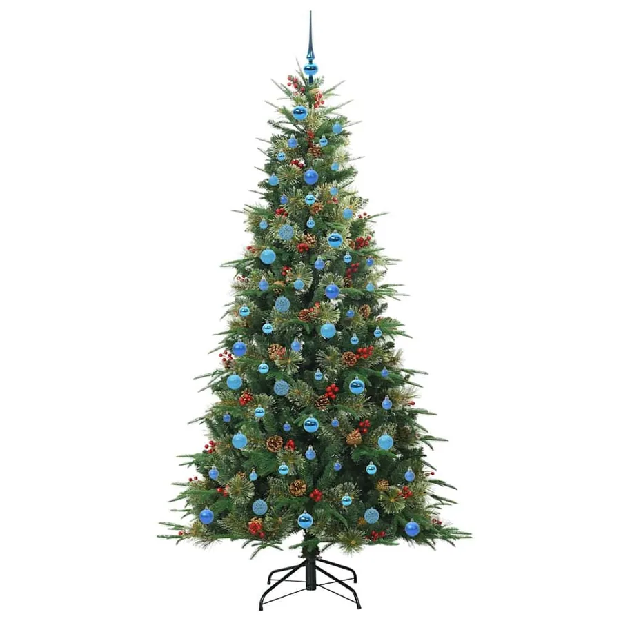 Sapin de Noël Artificiel à Branches Articulées Vert 210 cm - 4
