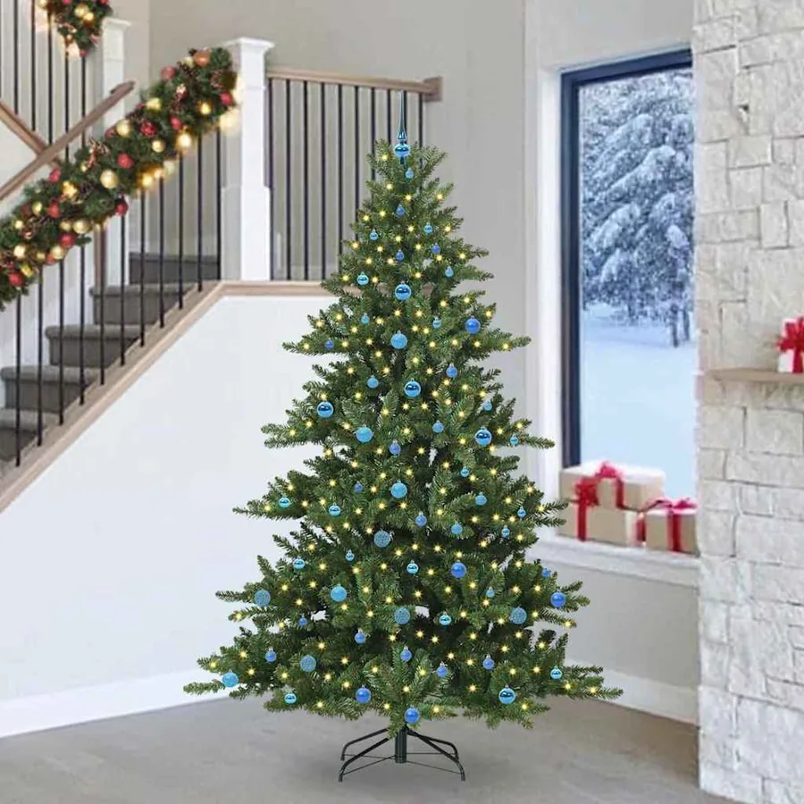 Sapin de Noël Artificiel à Branches Articulées Vert 240 cm
