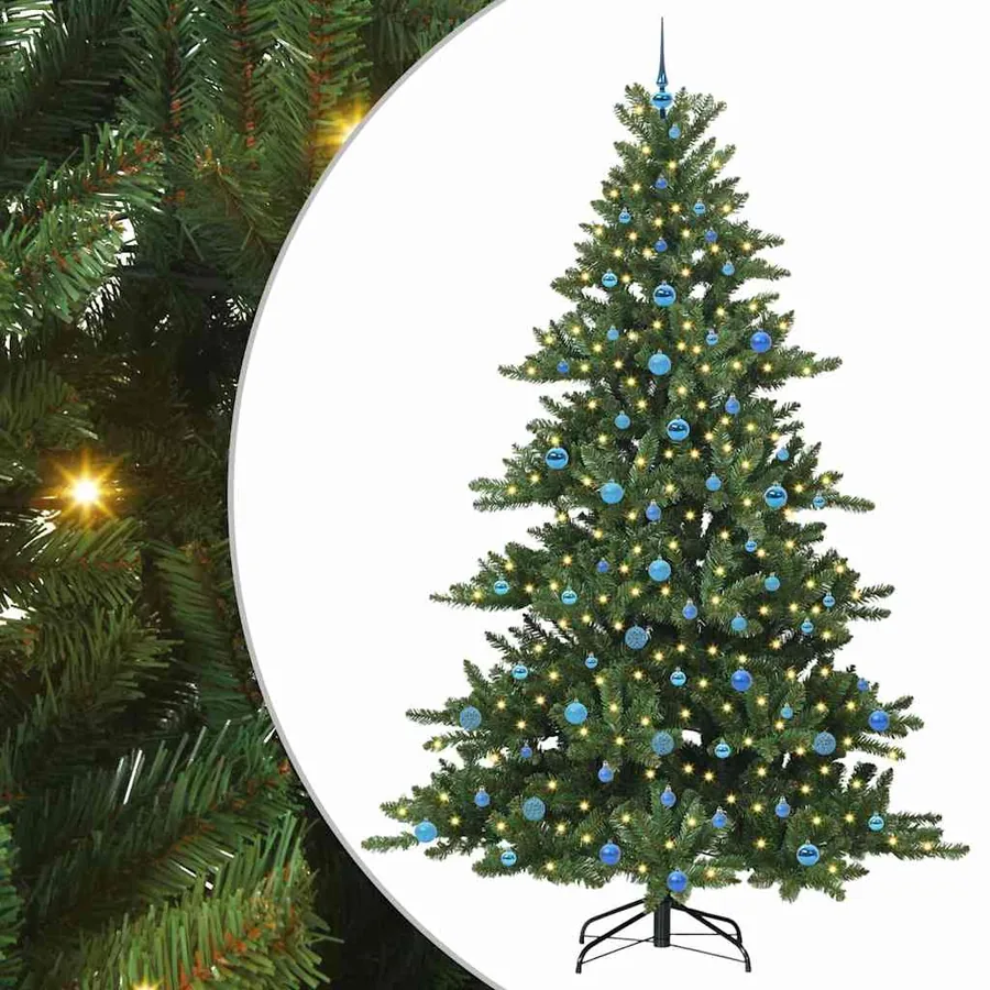 Sapin de Noël Artificiel à Branches Articulées Vert 240 cm - 2