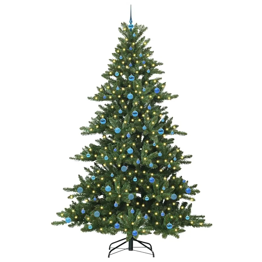 Sapin de Noël Artificiel à Branches Articulées Vert 240 cm - 3