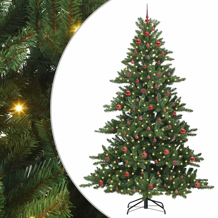 Sapin de Noël Artificiel à Branches Articulées Vert 240 cm - 2