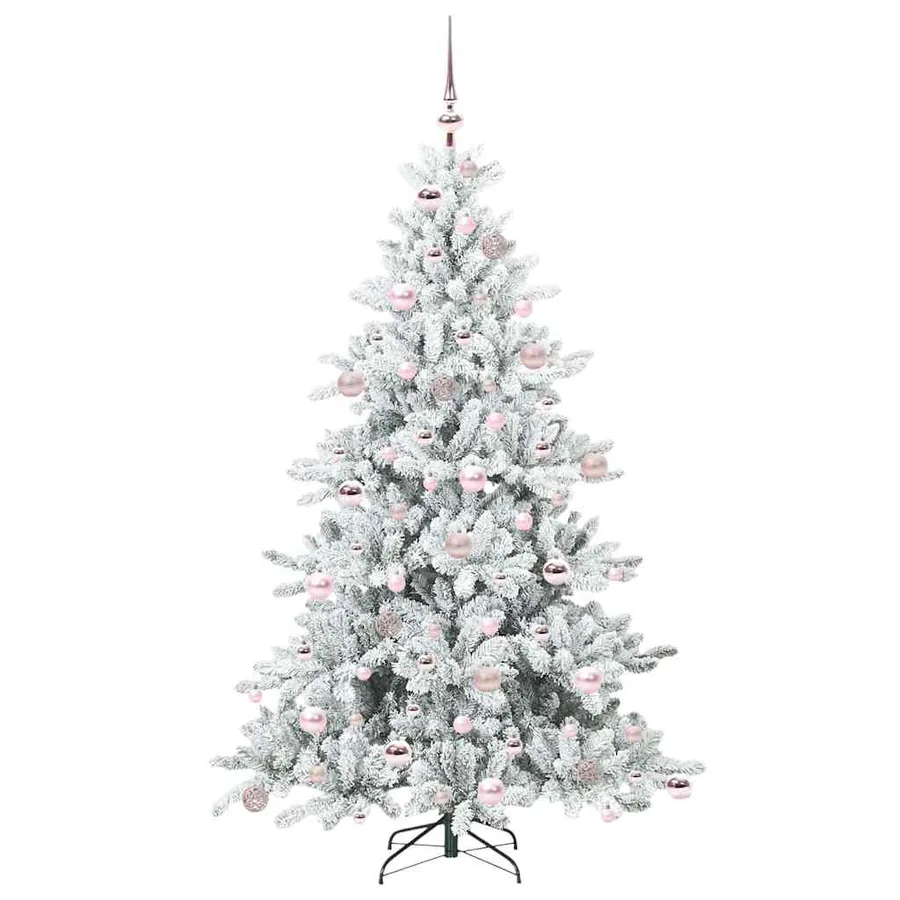 Sapin de Noël Artificiel à Branches Articulées Blanc 180 cm - 4