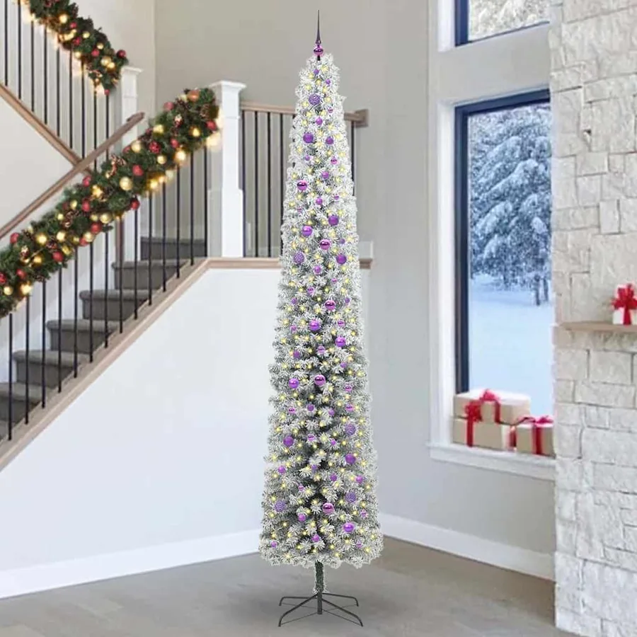 Sapin de Noël artificiel Vert 300 cm PVC et acier et plastique