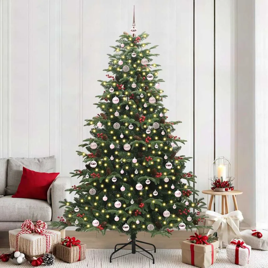 Sapin de Noël artificiel Vert 240 cm PVC, métal et plastique