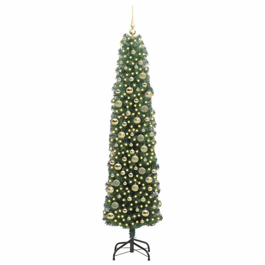 Sapin de Noël artificiel Vert 210 cm PVC et acier et plastique - 3