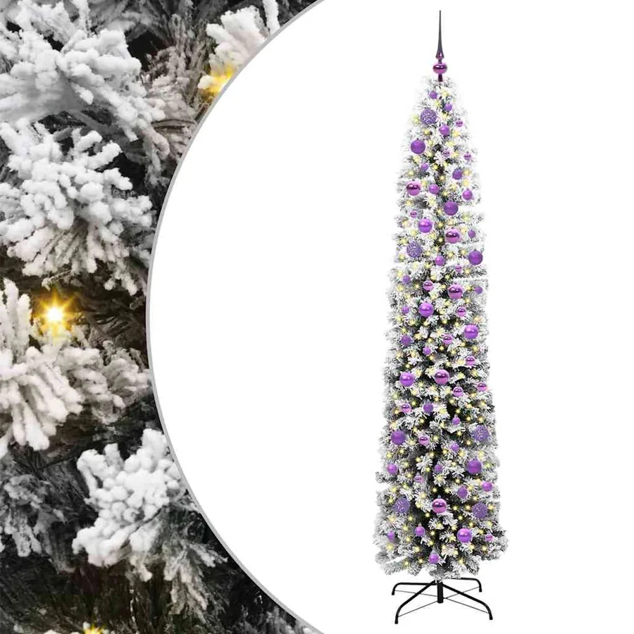 Sapin de Noël artificiel Vert 210 cm PVC et acier et plastique - 2