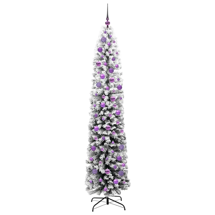Sapin de Noël artificiel Vert 210 cm PVC et acier et plastique - 4