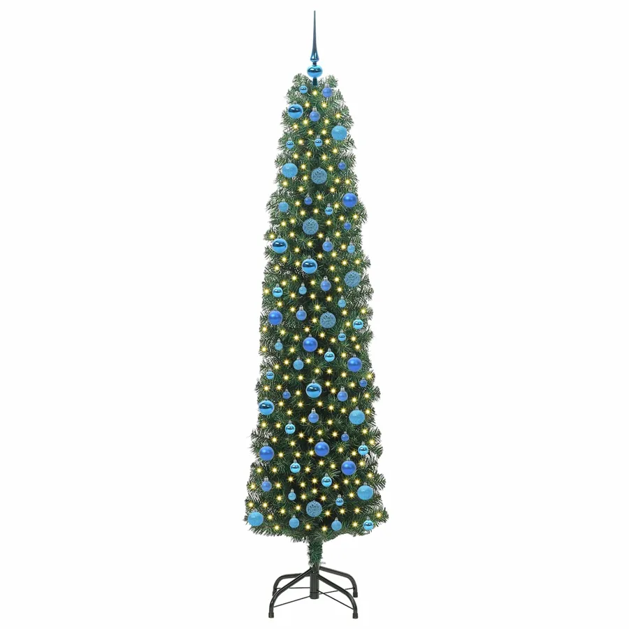 Sapin de Noël artificiel Vert 240 cm PVC et acier et plastique - 2