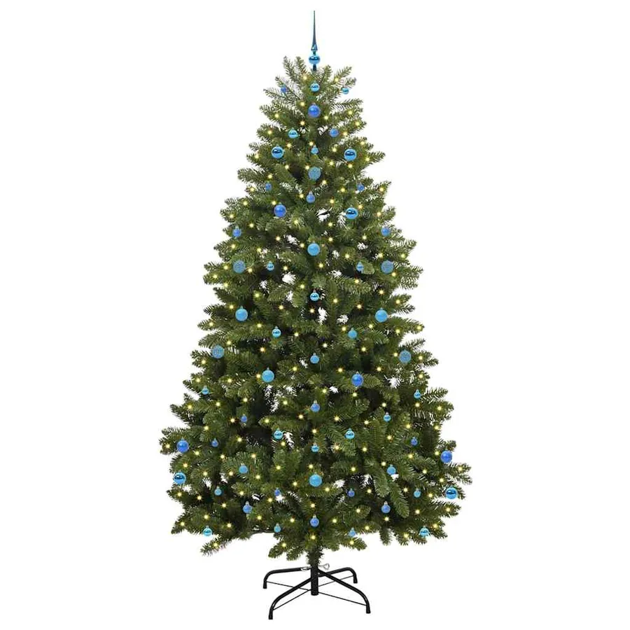 Sapin de Noël artificiel avec 300 LED Vert 270 cm PVC et métal - 3