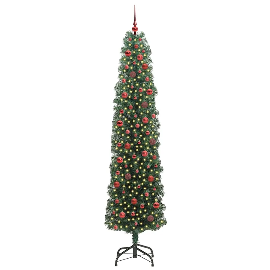 Sapin de Noël artificiel Vert 240 cm PVC et acier et plastique - 3