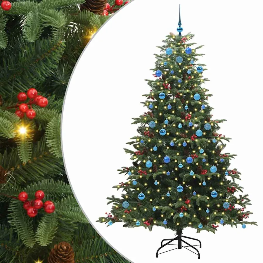 Sapin de Noël artificiel Vert 210 cm PVC, métal et plastique - 2