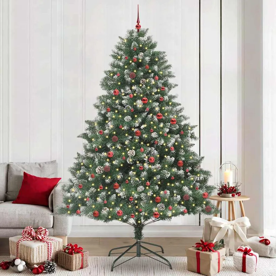 Sapin de Noël artificiel Vert 240 cm PVC, plastique et acier